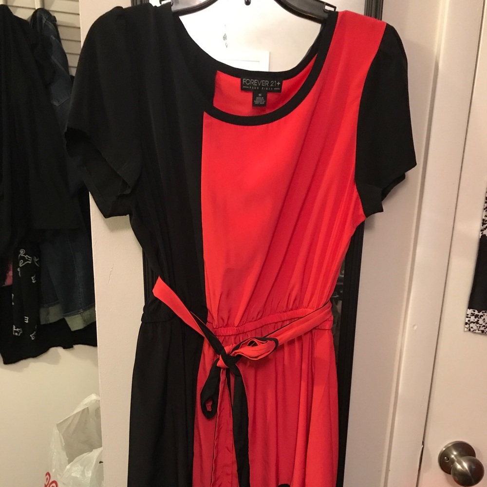 Forever 21 Black & Orange Dress